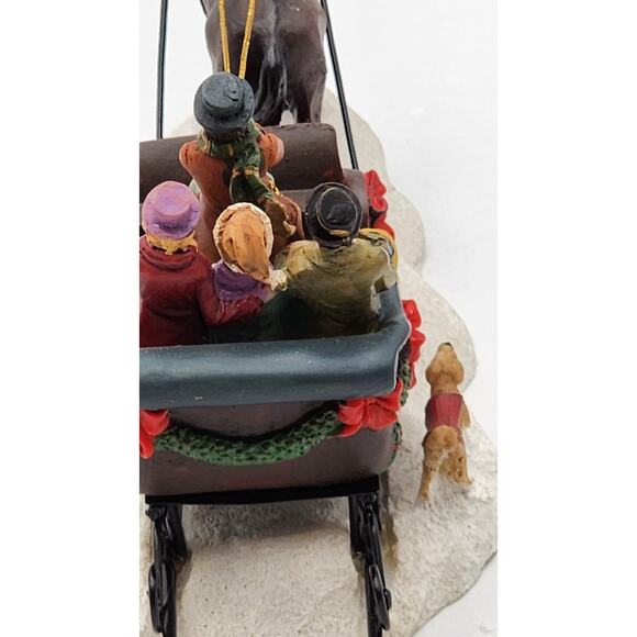 St Nicholas Square Sleigh Ride Christmas Village Collection VTG 2004 Open Box - Picture 10 of 16
